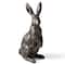 Glitzhome® 23" MGO Bronze Standing Rabbit Statue